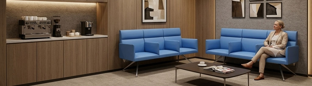 Leather Reception Bench Reception Bench for Medical