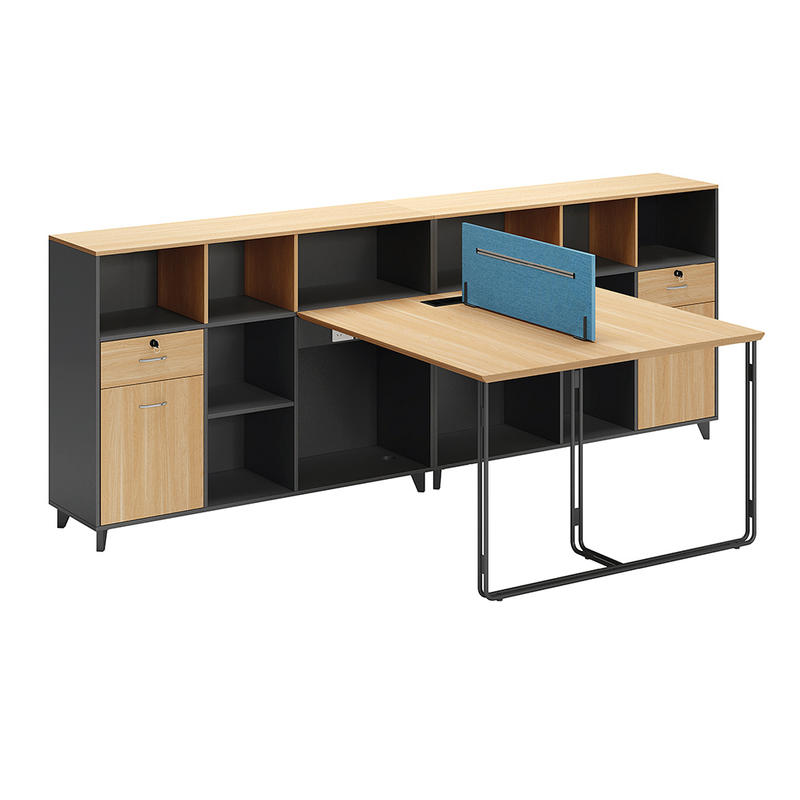 Modern New Design Desk For Office T-Shape Office Desk 2 Person Workstation