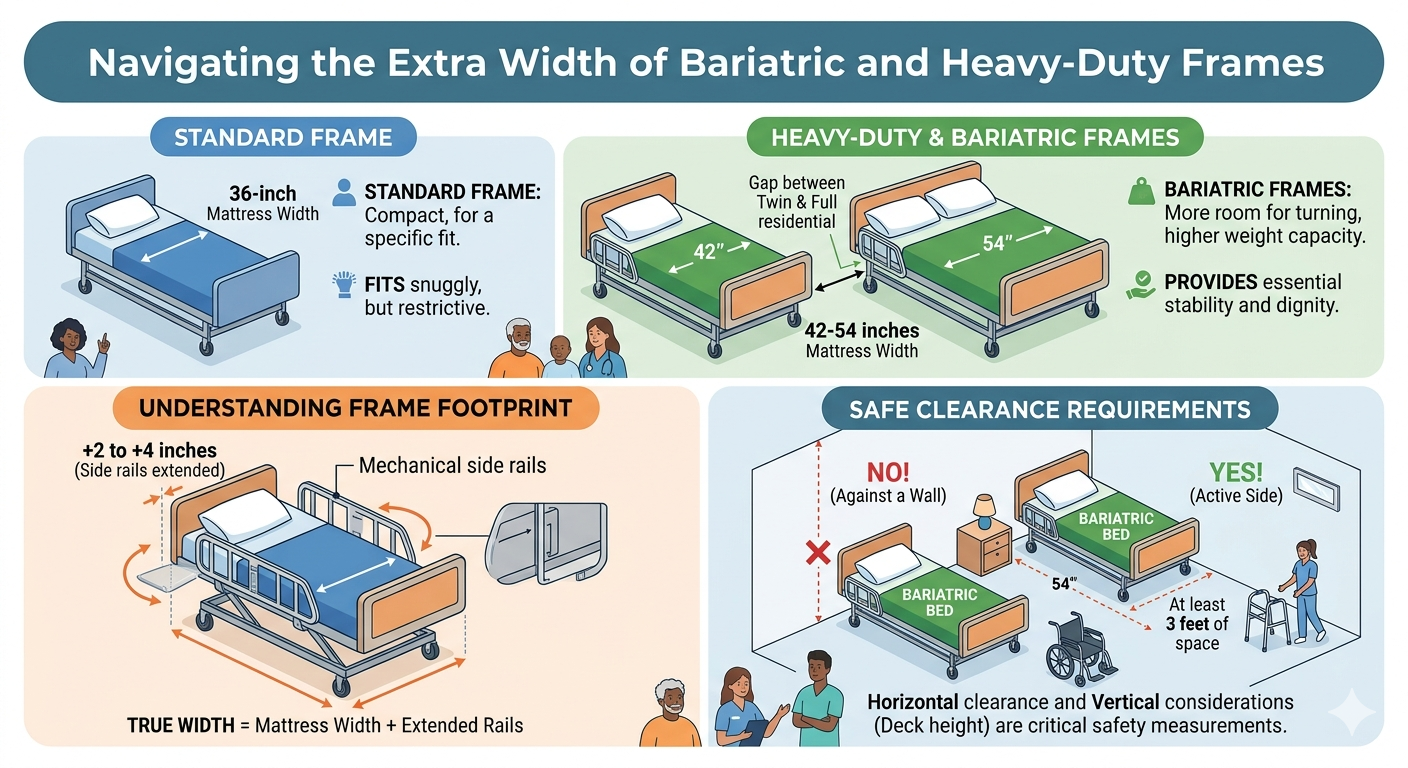 Navigating the Extra Width of Bariatric and Heavy-Duty Frames Navigating the Extra Width of Bariatric and Heavy-Duty Frames
