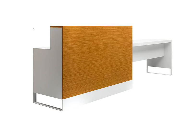Design Reception Counter Table Modern Intelligent Front Desk Office White Reception Desk