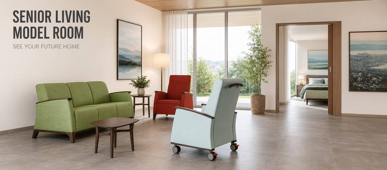 SENIOR LIVING MODEL ROOM: SEE YOUR FUTURE HOME Model Unit