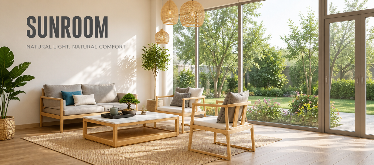 SUNROOM NATURAL LIGHT, NATURAL COMFORT