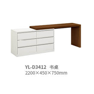 White Double Contemporary Dressers with Extension