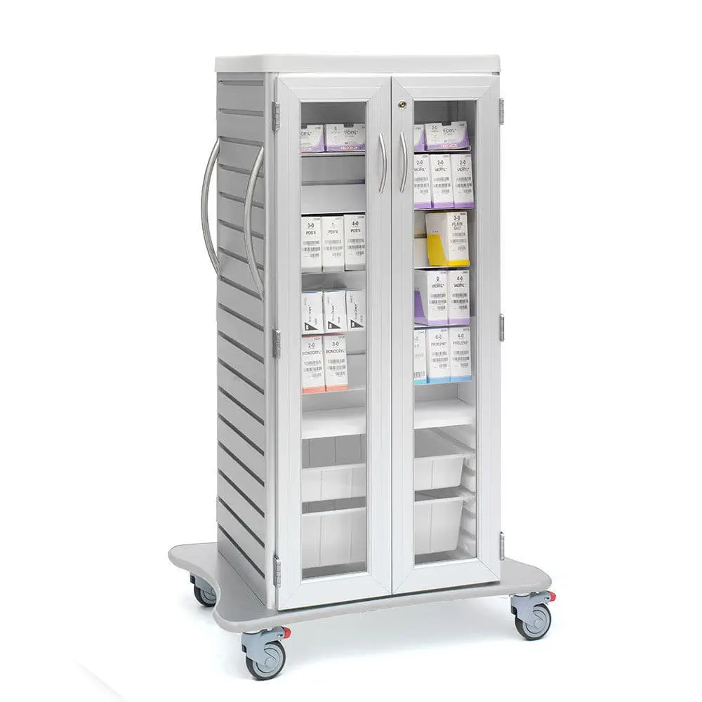 Medical Storage Cabinets with Drawers on Wheels