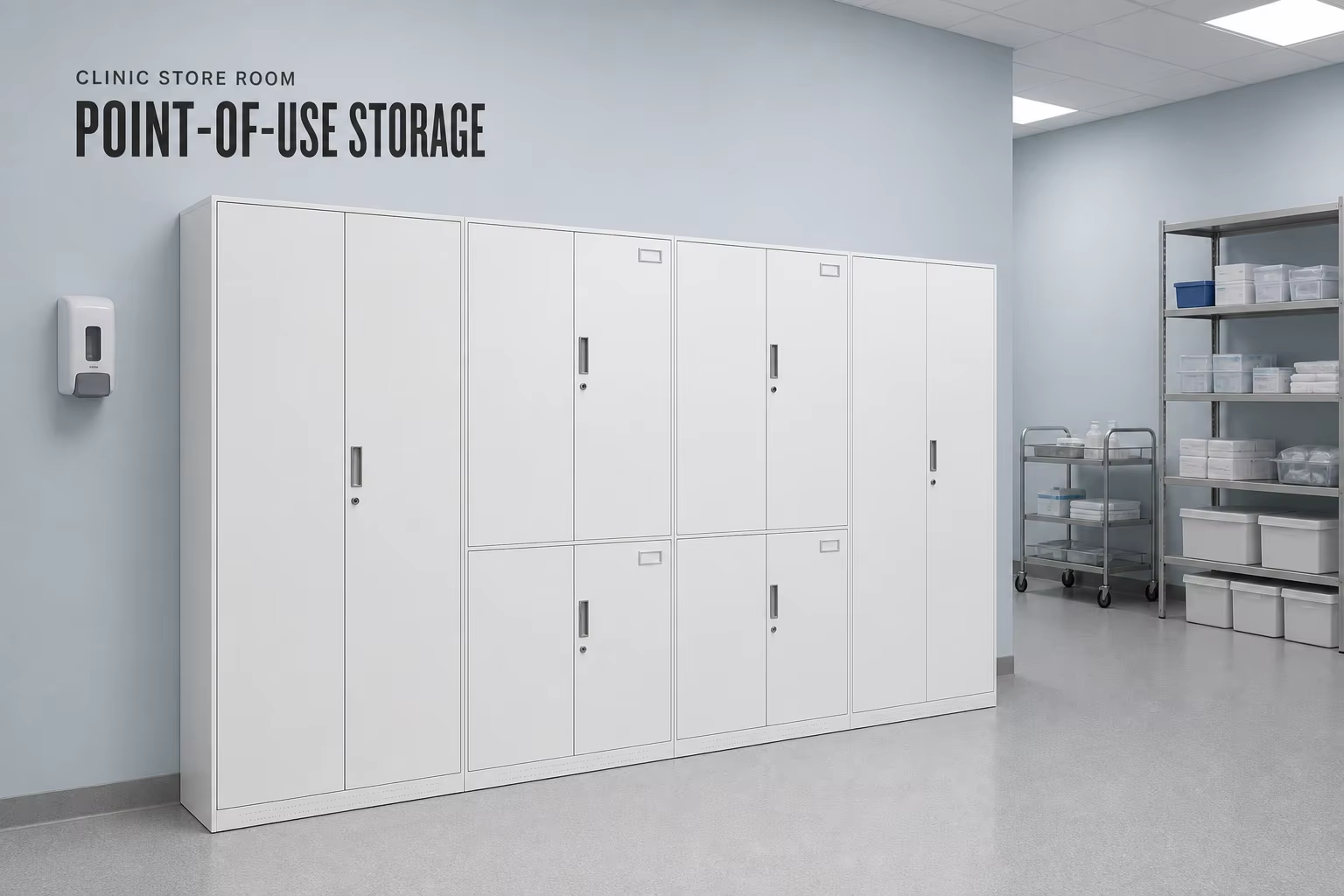 CLINIC STORE ROOM FURNITUE metal storage cabinet