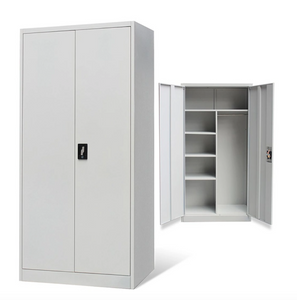 Custom Hospital Doctor′s Office Cabinet Stainless Steel 2 Door Clothes Almirah Lockers Wardrobe with Locker