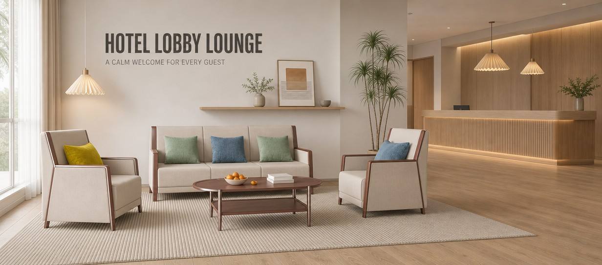 A CALM WELCOME FOR EVERY GUEST Hotel Lobby Lounge