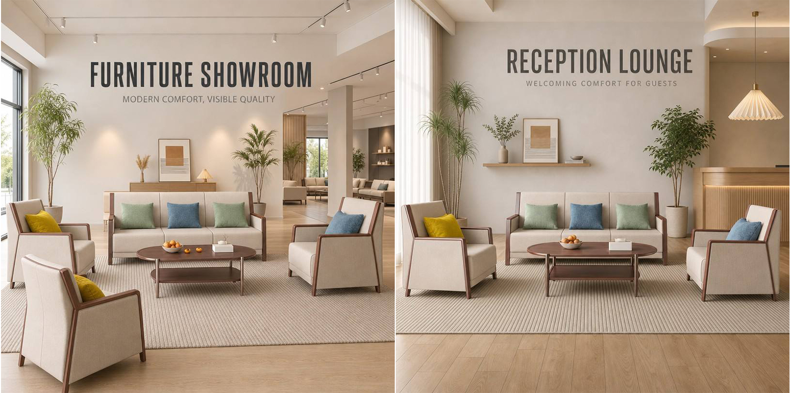 A WARM AND COMFORTABLE WELCOME FOR GUESTS RECEPTION LOUNGE