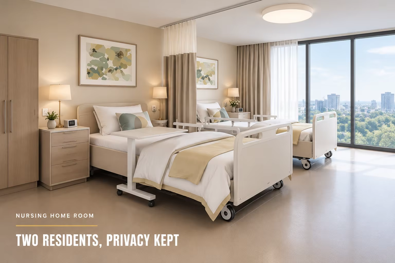 two care beds NURSING HOME ROOM
