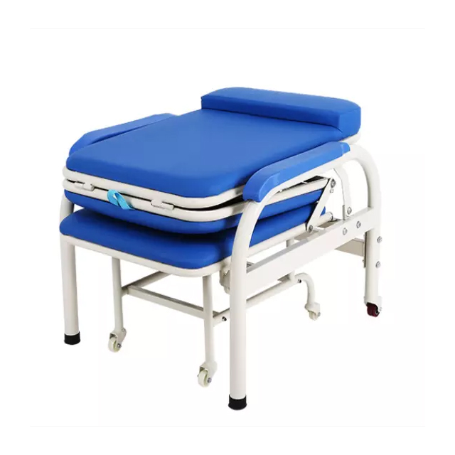 Portable Hospital Nursing Chair Foldable Multi-function Bed Accompany Folding Hospital Escort Chair For Patients Room