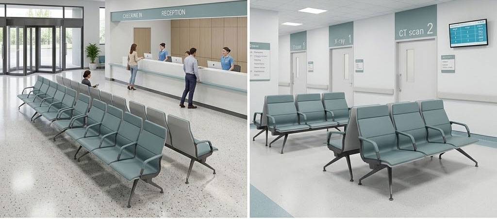 HOSPITAL MAIN LOBBY FURNITUE DIAGNOSTIC Waiting couch