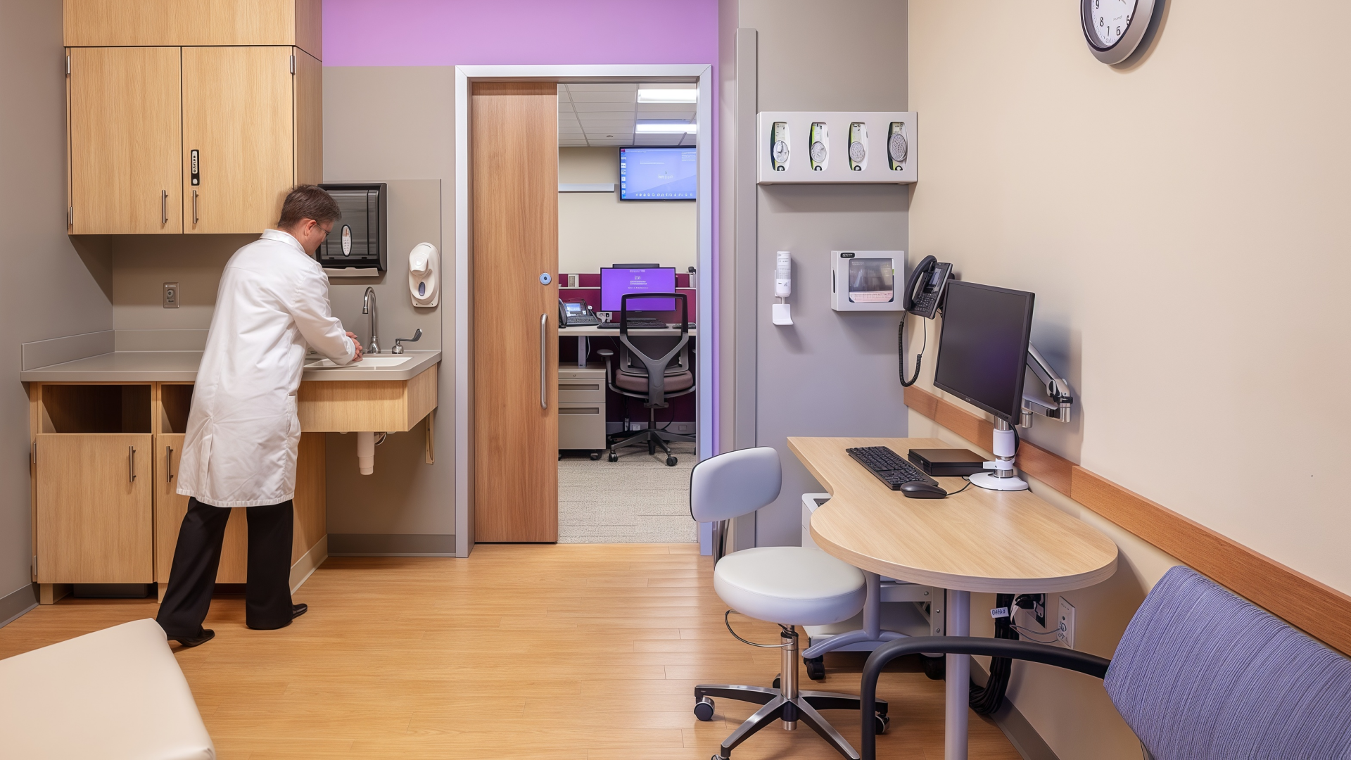 clinic exam room clinic exam room