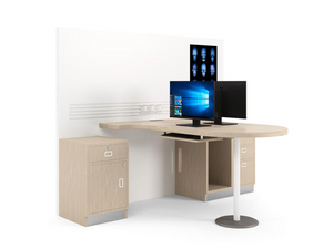 T-shaped Hospital Office Desk for Two Person