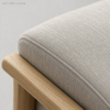  Zen Minimalist Solid Wood Lounge Sofa Set for Senior Living Receptions