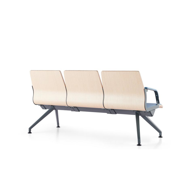 Steel Hospital Waiting Room Bench - 3-Seater Ergonomic Metal Shell Tandem Seating & 4-Seater Public Clinic Lobby Chairs
