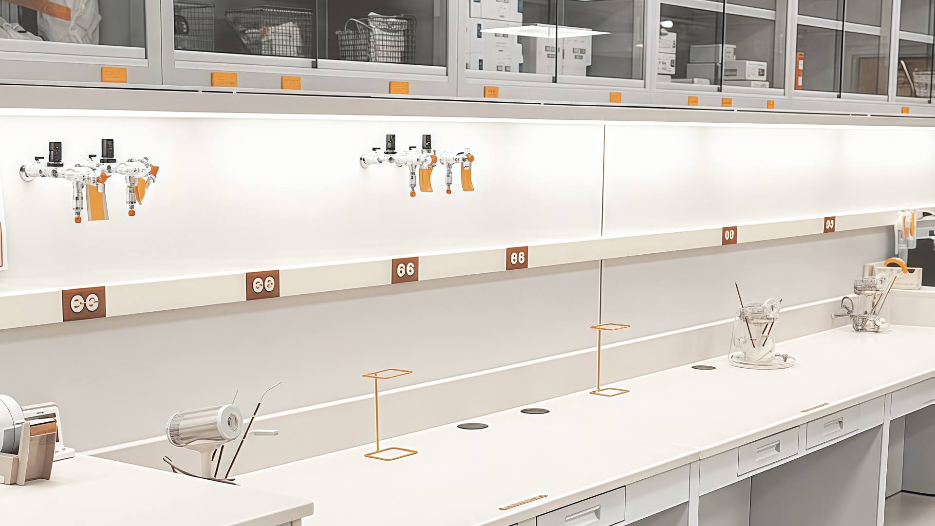 antimicrobial medical cabinet coatings