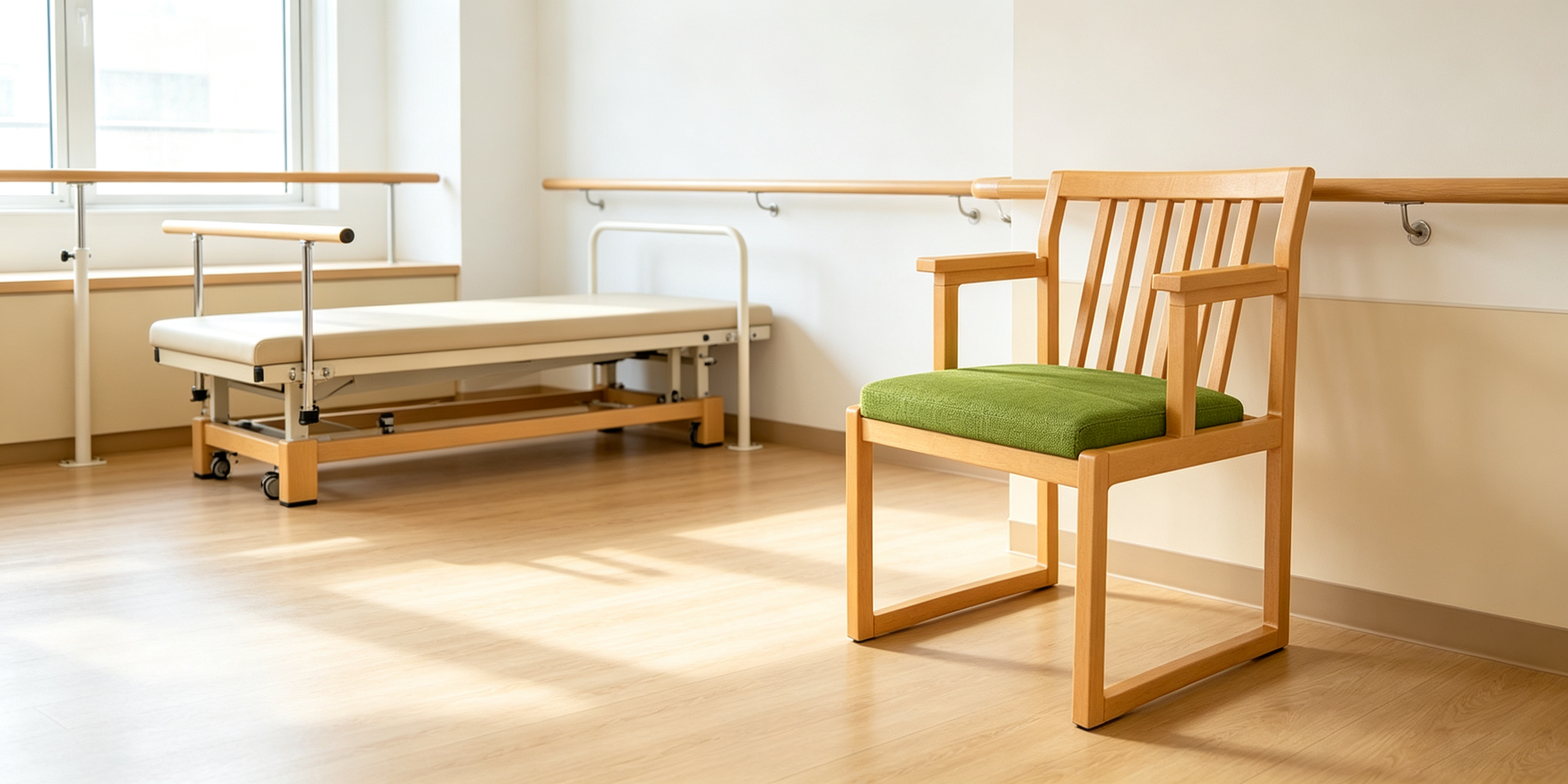 Anti-Tip Sled Base Assisted Living Armchair