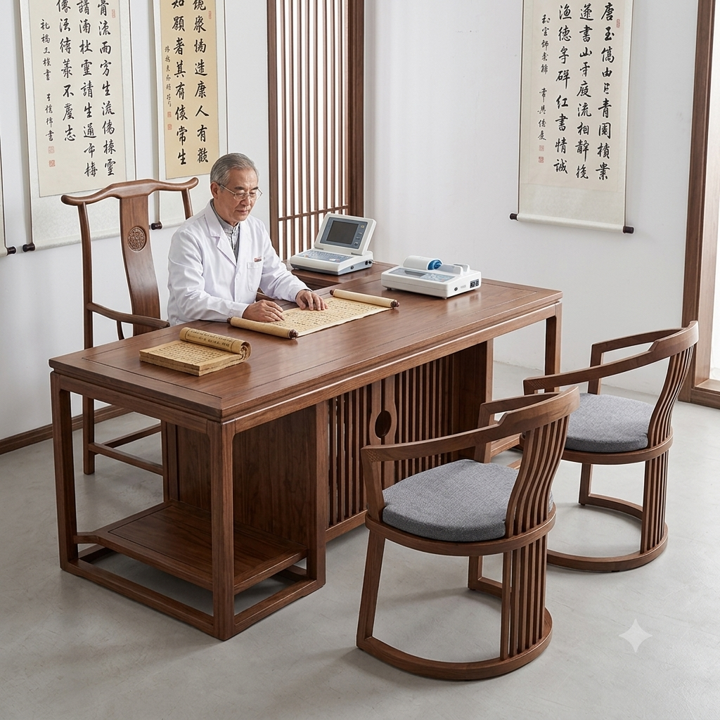 Chinese Solid Wood Armchair for Healthcare & Senior Living