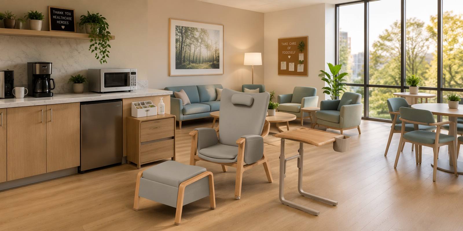 Staff Break Room Relaxation Chairs
