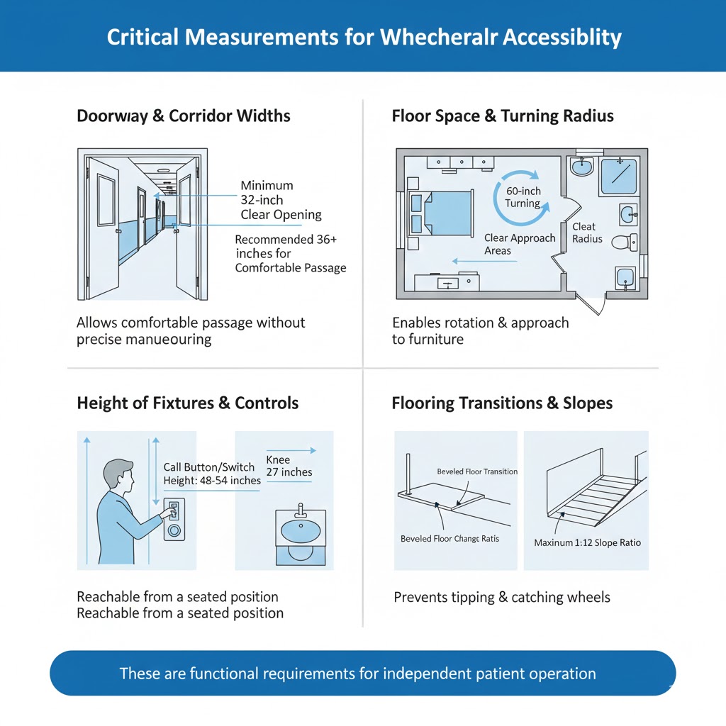 Critical Measurements for Wheelchair Accessibility
