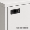 Lockable Metal Storage Cabinet with Code Lock and Adjustable Shelves