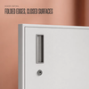 Swing Door Metal Storage Cabinet with Adjustable Shelves and Lockable Doors