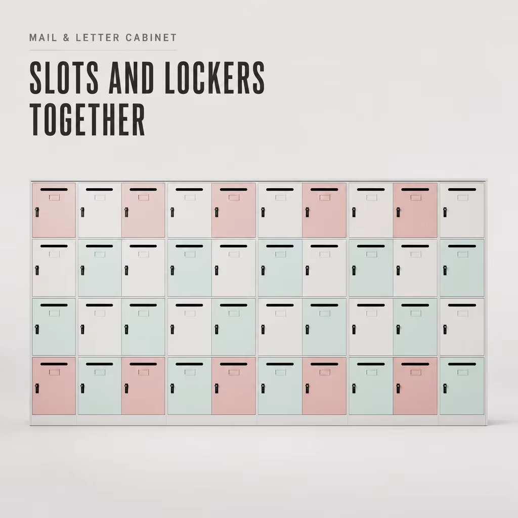 Mail Letter Cabinet with Lockable Pigeon Hole Slots