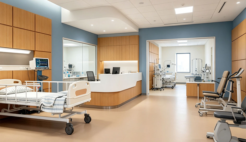 Integrated Healthcare Ward Bed and Cabinet Integrated Healthcare Ward Bed and Cabinet