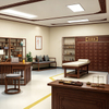 Medicine Clinic Furniture Set - Premium Traditional Chinese Solid Wood TCM Consultation Desks & Acupuncture Treatment Beds