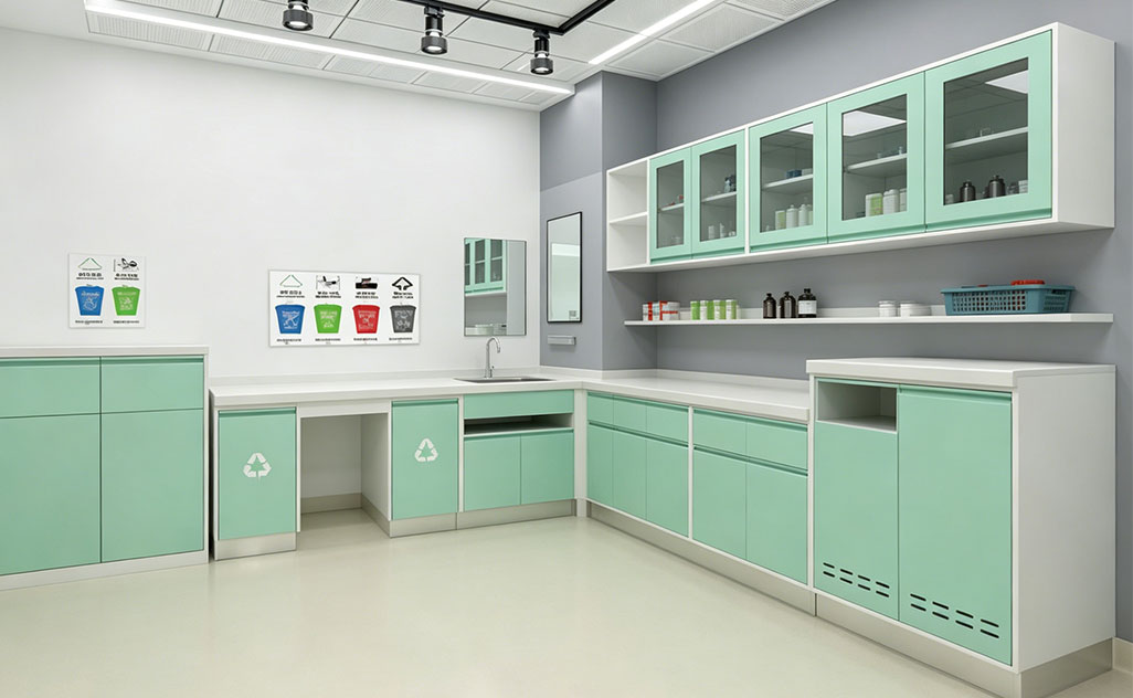 Hospital Dirty Utility Room Cabinetry