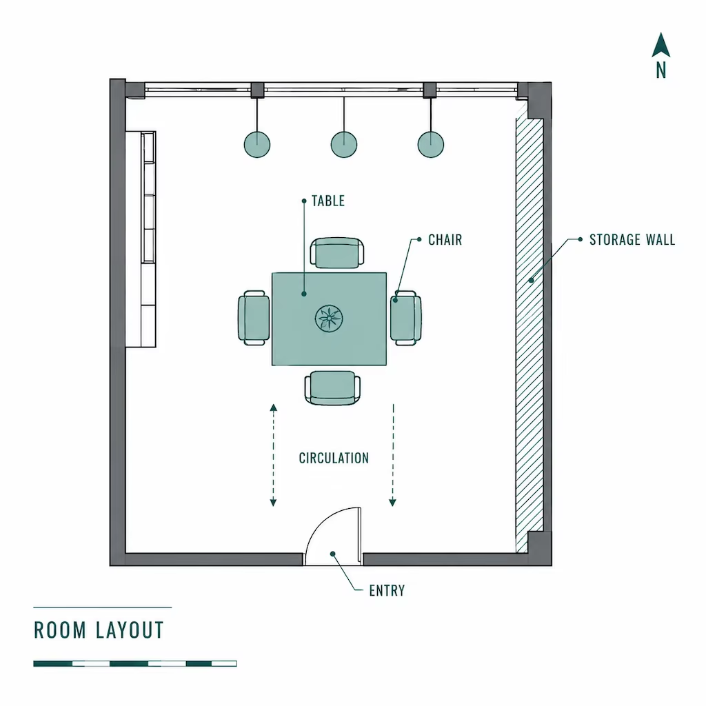 Chess and Card Room Furniture Set with Mahjong Table and Armchairs