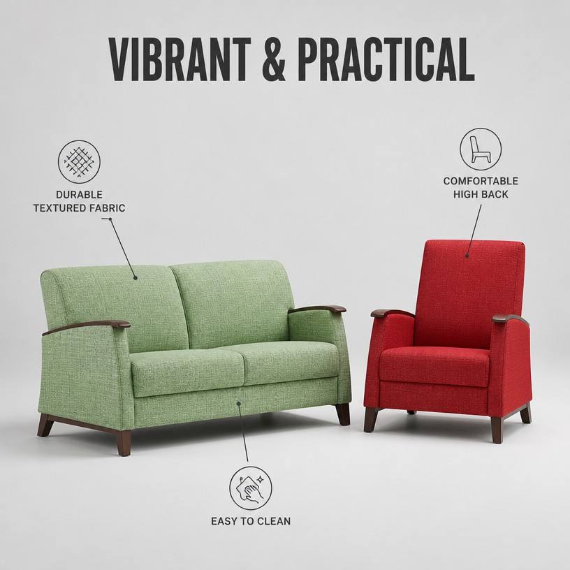 Wellness Communities Lounge Seating Set for Senior Living Healthcare and Medical Centers