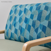 Senior Care Waiting Room Chairs with Solid Wood Armrests for Clinic Reception