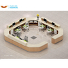 Modern Modular U-Shaped Nursing Station for Hospital Reception - Custom Antimicrobial Medical Service Desk Manufacturer