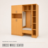 Wardrobe with Bench and Mirror for Nursing Home Apartments