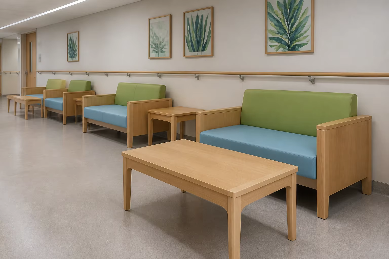 barrier free seating public lounge seating