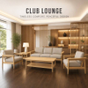  Zen Minimalist Solid Wood Lounge Sofa Set for Senior Living Receptions