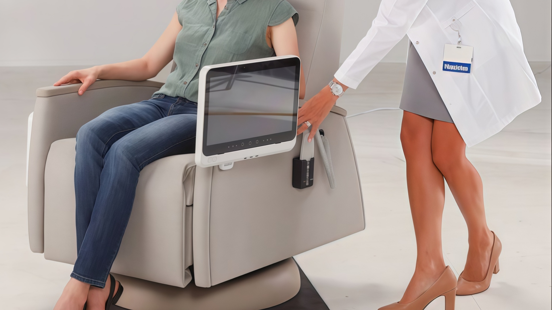 technology integrated hospital furniture