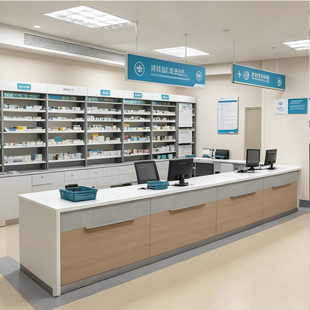 Modular Pharmacy Workstation Furniture