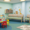 3-Seater Hospital Waiting Room Bench | Solid Wood Medical Clinic Seating for Nursing Home & Healthcare Facility Reception