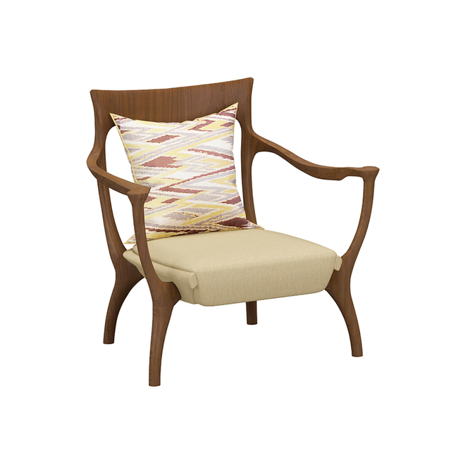 Living Armchair for Senior Ergonomic Healthcare Lounge Chair with Solid Wood Frame for Nursing Home & Medical Center 