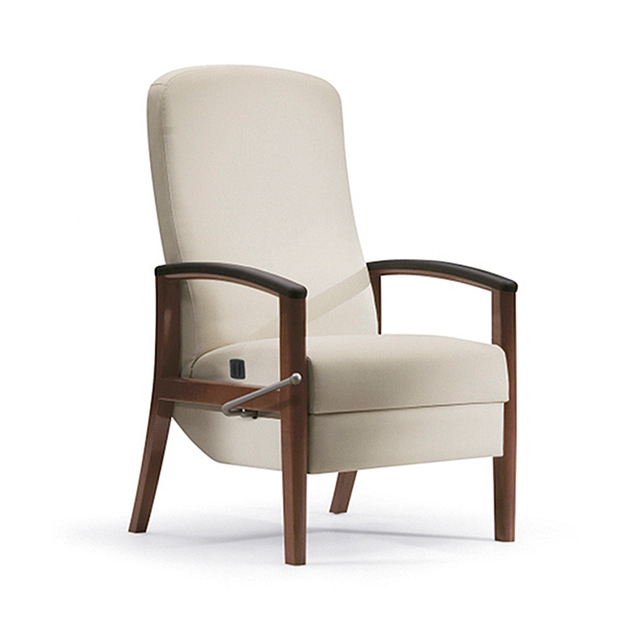 Medical Recliner Chair with Manual Lever & Charging Port for Hospital & Senior Living