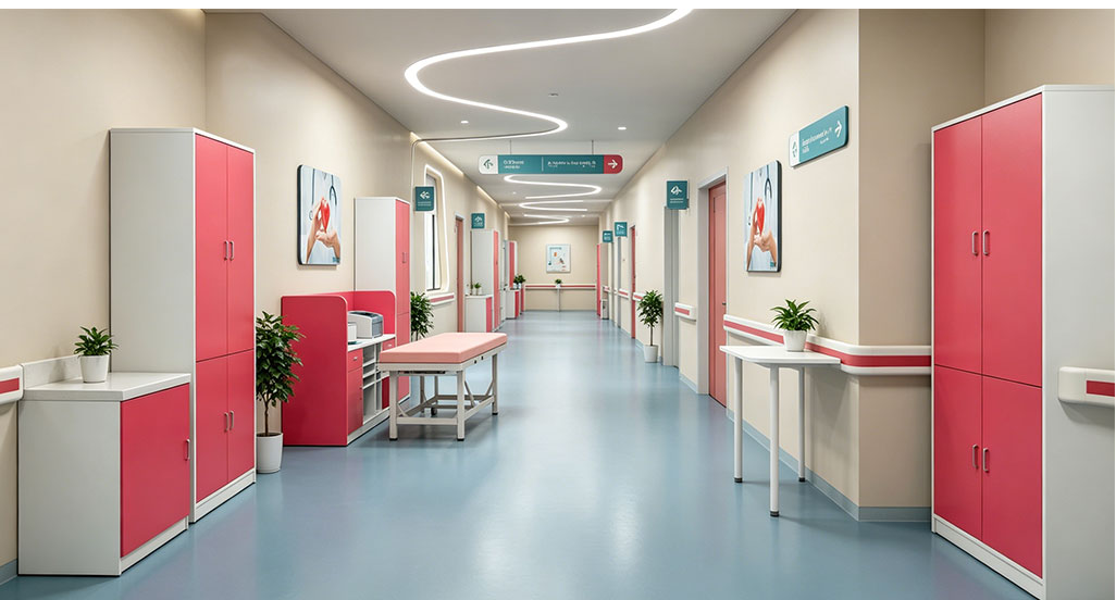 Gynecological examination room furniture