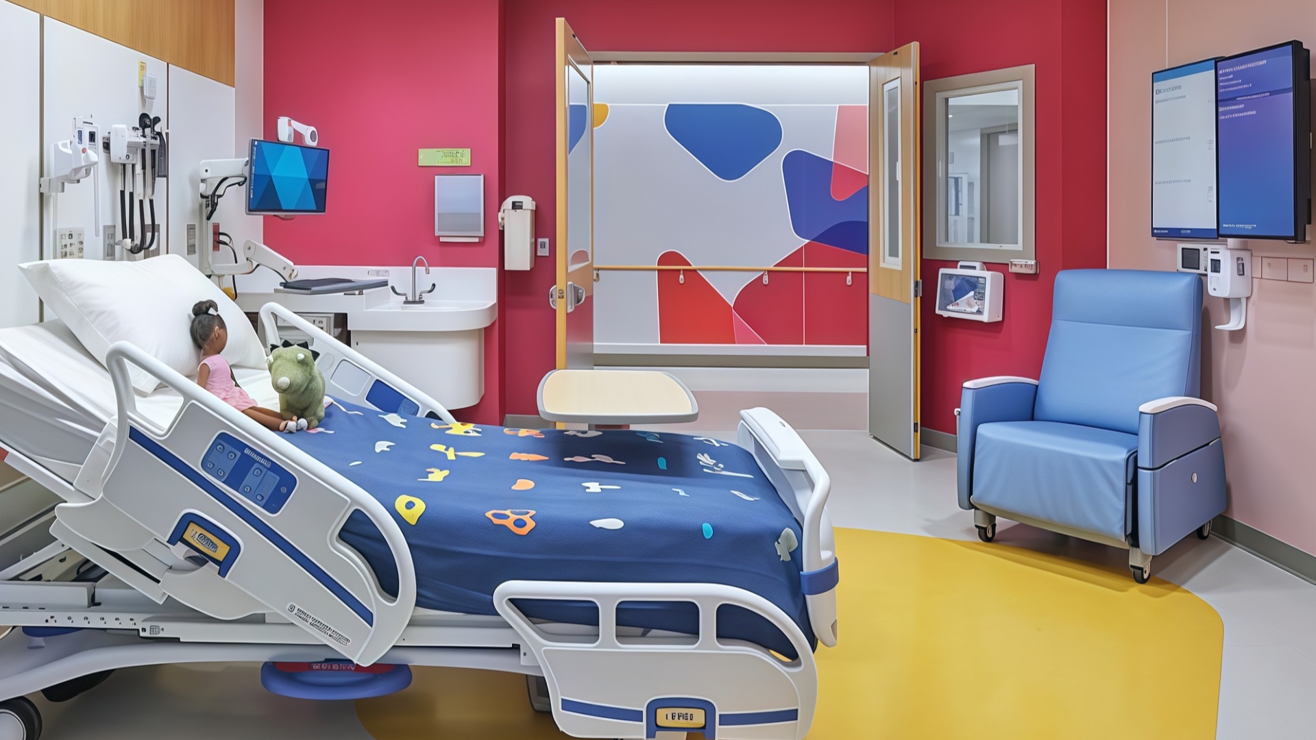 Pediatric hospital bed