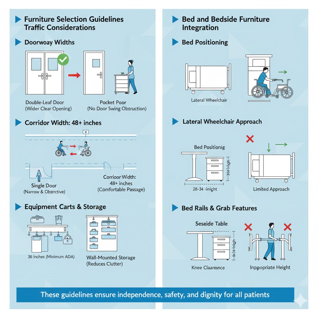 Furniture Selection Guidelines for Wheelchair-Accessible Hospitals
