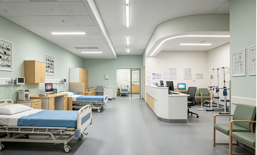 Hospital Consultation Room Desk and Chairs