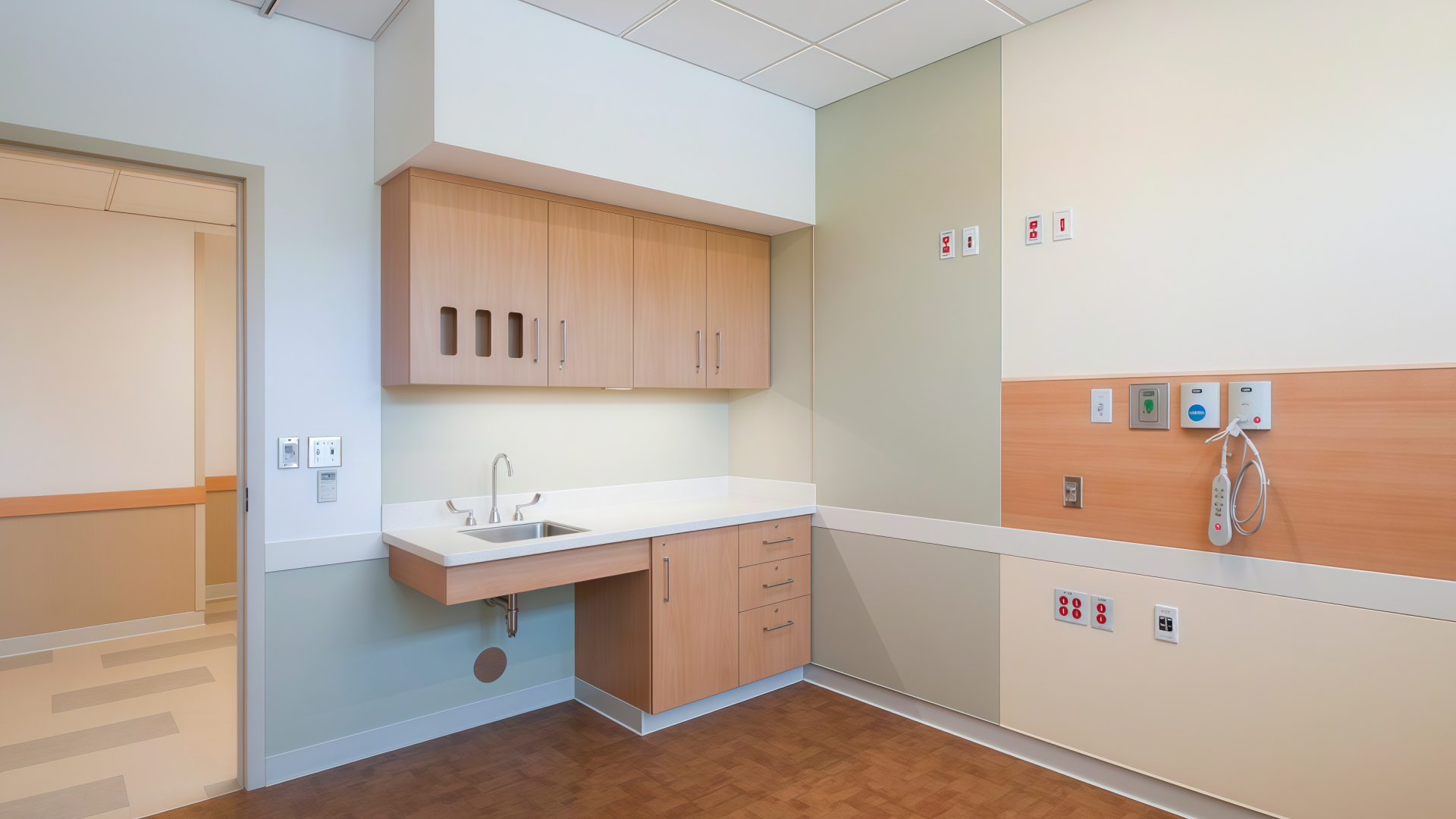 healthcare sink cabinet systems