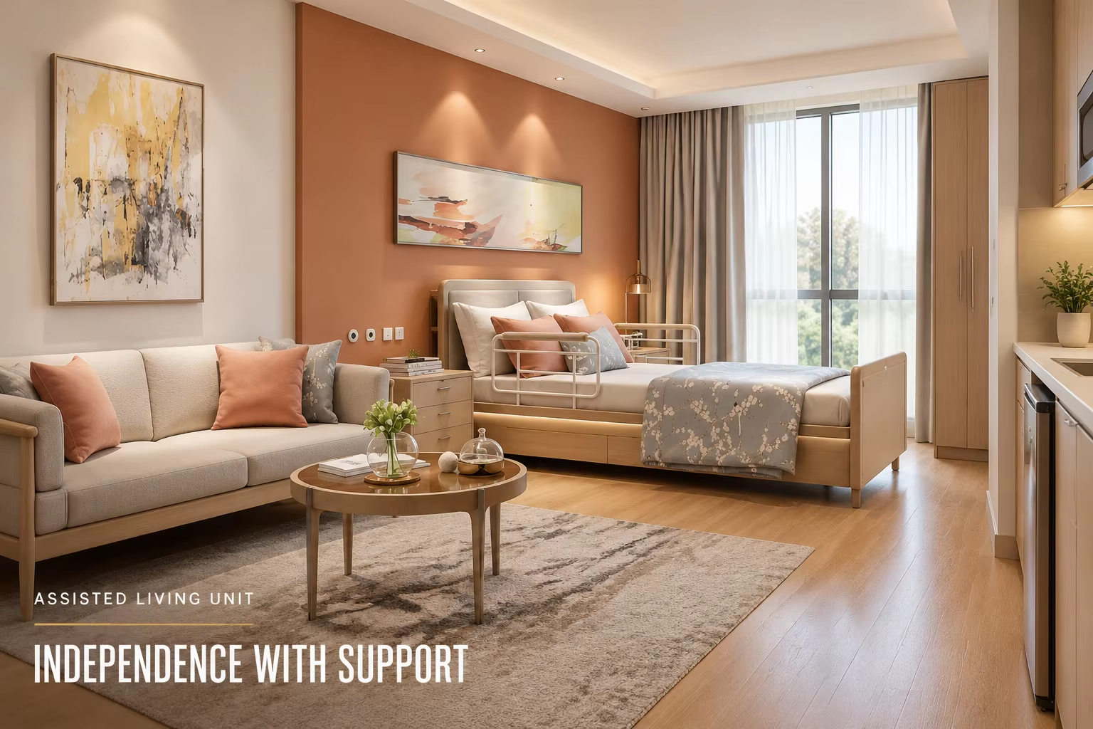 senior living bedroom furniture ASSISTED LIVING UNIT