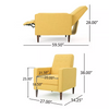 Yellow High Leg Reclining Chair with Low Back