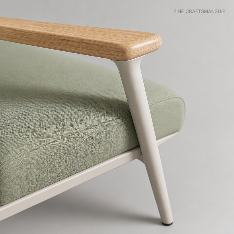 Senior Care Waiting Room Chairs with Solid Wood Armrests for Clinic Reception